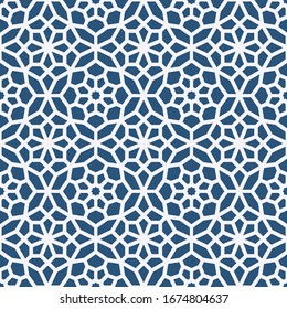 Abstract geometry islamic seamless pattern