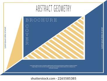 Abstract geometry. Layout of the cover design, brochure, poster, banner or poster. The idea of corporate design, interior design and decorative creativity