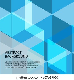 Abstract Geometry Light Blue Color Beautiful Stock Vector (Royalty Free ...