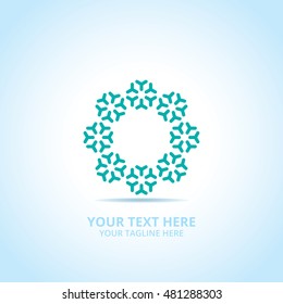Abstract geometry logo, design concept, emblem, icon, flat logotype element for template.
