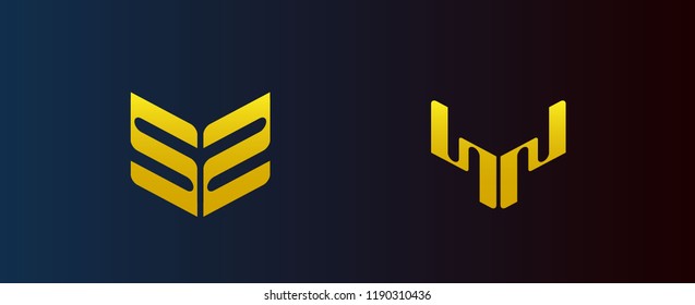 abstract geometry logo has mean dynamic, Set of sign vector company business logo icon popular web concepts, logo with philosopy mean energy grow dream creative elegance spirit