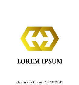 abstract geometry logo icon for business company