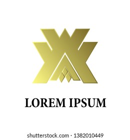 abstract geometry logo icon for business company 