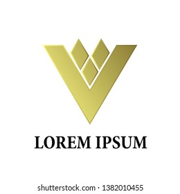 abstract geometry logo icon for business company 