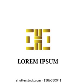 abstract geometry logo icon for business company