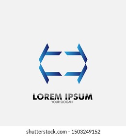 abstract geometry logo icon for business company or sport team