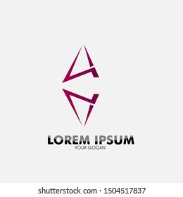 abstract geometry logo icon for sport game team and business technology company