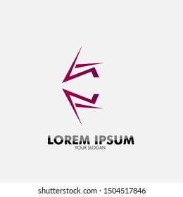 abstract geometry logo icon for sport game team and business technology company