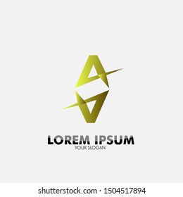 abstract geometry logo icon for sport game team and business technology company