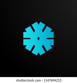 abstract geometry logo, symbol, icon, or sign vector with blue colour has mean dynamic, trusted. it can use for business, sport, or game company logo or symbol.
