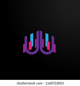 abstract geometry logo, symbol, icon, or sign vector has mean dynamic, trusted. it can use for business, sport, or game company logo or symbol.