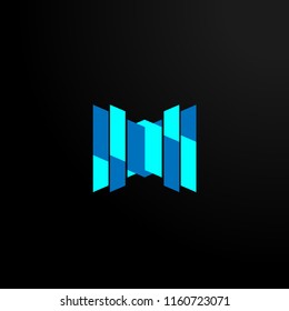 abstract geometry logo, symbol, icon, or sign vector has mean dynamic, trusted. it can use for business, sport, or game company logo or symbol.