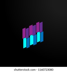 abstract geometry logo, symbol, icon, or sign vector has mean dynamic, trusted. it can use for business, sport, or game company logo or symbol.