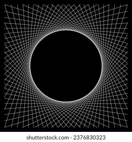 abstrakte Geometrie mandala Hintergrund Symbol Symbol-Tattoo. Vektorgrafik.