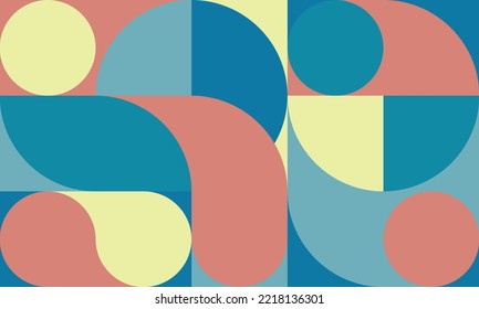 Abstract Geometry minimalistic artwork poster with simple shape. Abstract vector pattern design for web banner, business presentation, branding package, fabric print, wallpaper.