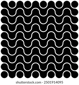 Abstract geometry monochrome pattern seamless 