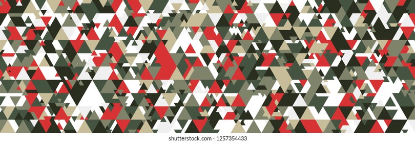 abstract geometry multi scale triangle pattern on white background vectors