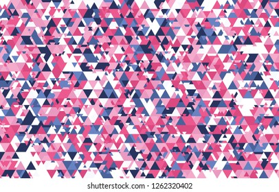 abstract geometry multi scale triangle pattern on white background vectors