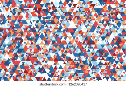 abstract geometry multi scale triangle pattern on white background vectors