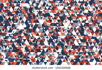 abstract geometry multi scale triangle pattern on white background vectors