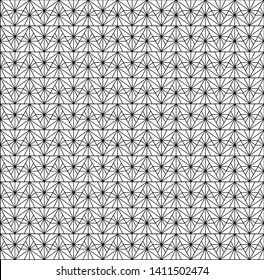 Abstract geometry ornament seamless pattern isolated on white background. Coloring book for adult and older children. Art vector illustration.