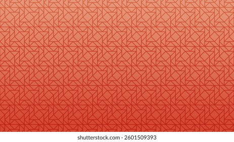 Abstract geometry pattern background with orange gradient color. Floor pattern background