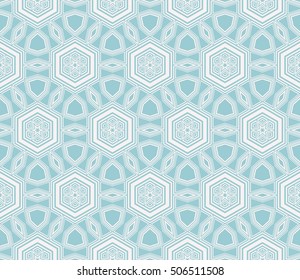 Abstract geometry pattern. Line and shape. Vector illustration. Design for wallpaper, notebook, fabric, scrapbook. blue color