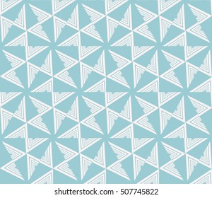Abstract geometry pattern. Line and shape. Vector illustration. Design for wallpaper, notebook, fabric, scrapbook. blue color