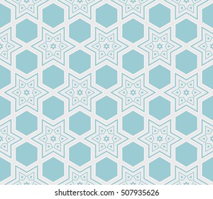 Abstract geometry pattern. Line and shape. Vector illustration. Design for wallpaper, notebook, fabric, scrapbook. blue color
