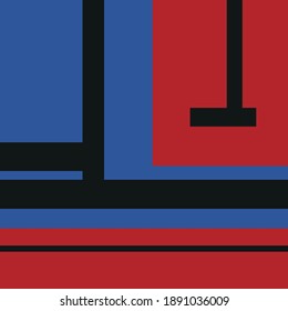 Impresión de geometría abstracta para el arte