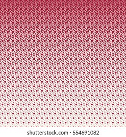 Abstract geometry red hipster fashion halftone pattern