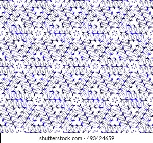 abstract geometry seamless background. vector illustration. blue gradient