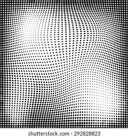 Abstract geometry seamless halftone pattern. 