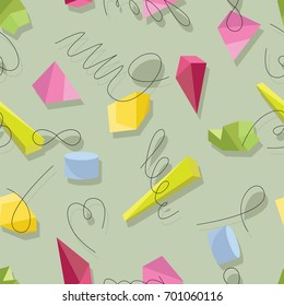 abstract geometry shape colors line pattern