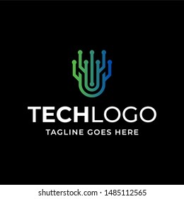 Abstract Geometry Shape Logo Design