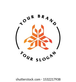 Abstract Geometry Shape Logo Design