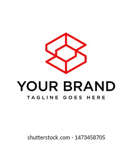 Abstract Geometry Shape Logo Template