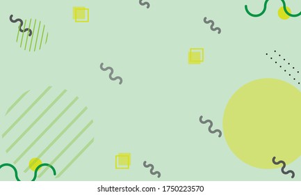 Abstract Geometry Shapes Green Background Color Stock Vector (Royalty ...