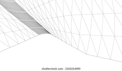 abstract geometry spiral shape 3d rendering