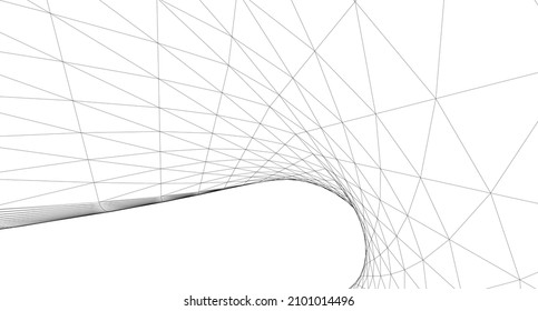 abstract geometry spiral shape 3d rendering