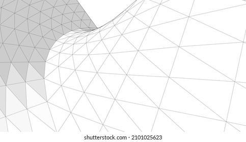 representación 3d de forma espiral de geometría abstracta