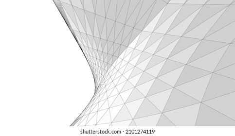 abstract geometry spiral shape 3d rendering
