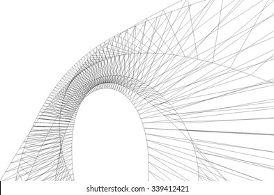 Abstract geometry. Structure background
