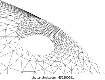 Abstract geometry. Structure background