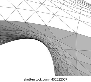 Abstract geometry. Structure background