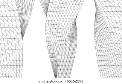 Abstract geometry. Structure background