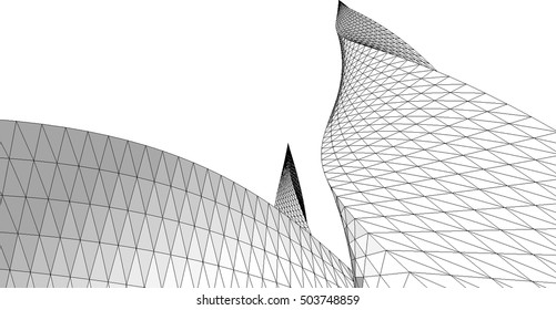 Abstract geometry. Structure background