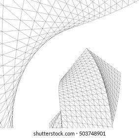 Abstract geometry. Structure background