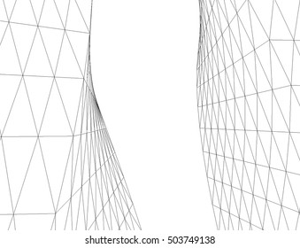 Abstract geometry. Structure background