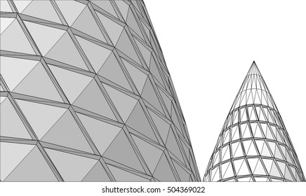 Abstract geometry. Structure background